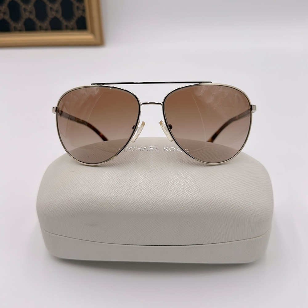Michael Kors Aviator Sunglasses with Case